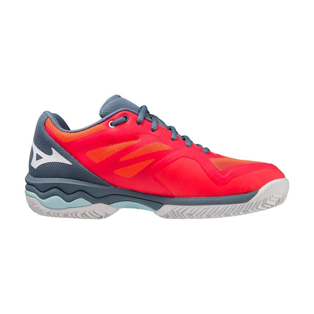 Buty do tenisa damskie Mizuno Wave Exceed Light CC fierry coral 2/white/china blue