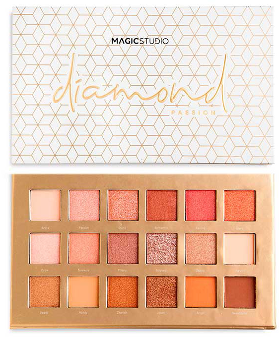Paletka cieni Magic Studio Powerful Cosmetics 18 Colors Diamond (8436576509937)