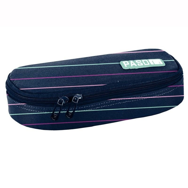 Paso Piórnik granatowy w paski