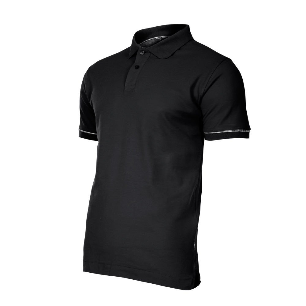 LAHTI PRO Koszulka polo czarna bawełniana rozmiar L L4030303 LPL4030303