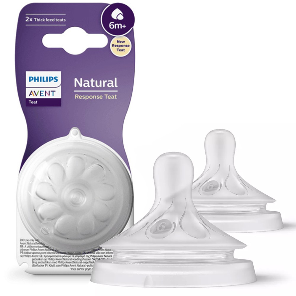 Philips Avent Smoczek Natural Responsywny 6m+ kaszka 2 szt. SCY966/02 RESPONSE
