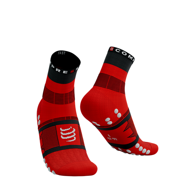 COMPRESSPORT Skarpetki trekkingowe FAST HIKING SOCKS black/red/white