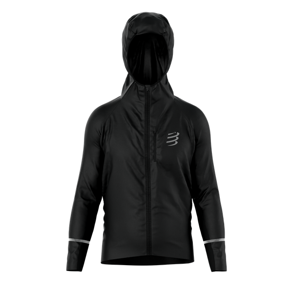 COMPRESSPORT Kurtka biegowa przeciwdeszczowa THUNDERSTORM WATERPROOF 25/75 JACKET black