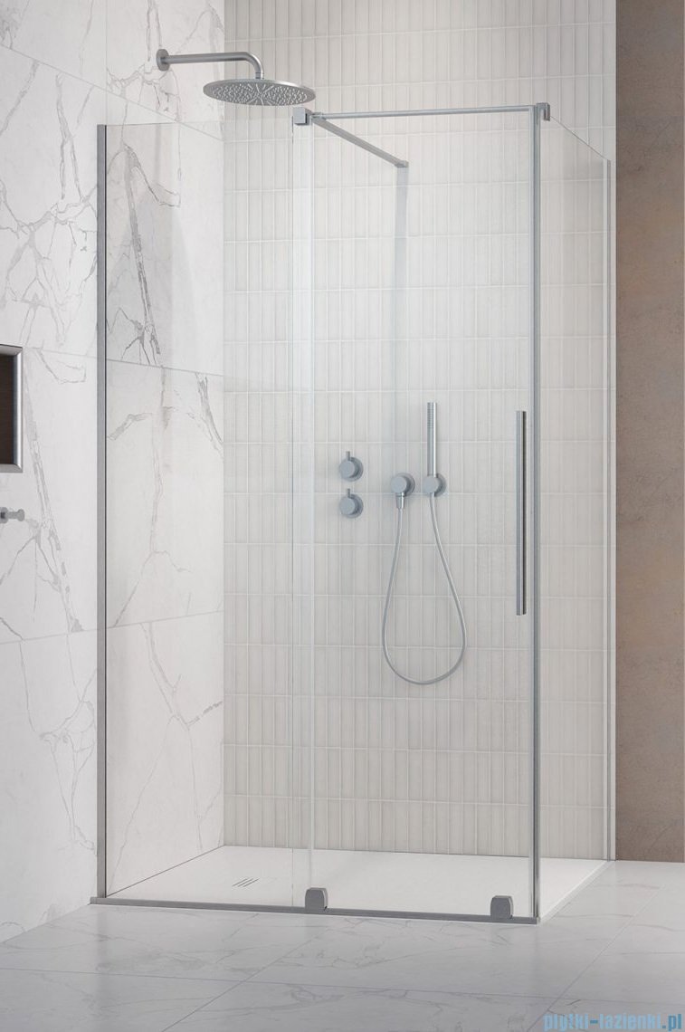 Radaway Furo Kdj Brushed Nickel kabina 150x75cm lewa szczotkowany nikiel 10104772-91-01L/10110730-01-01/10113075-01-01