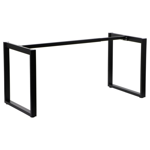 Stelaż ramowy stołu, biurka NY-131A - długość regulowna 100-160 cm, czarny, noga o głębokości 60 cm