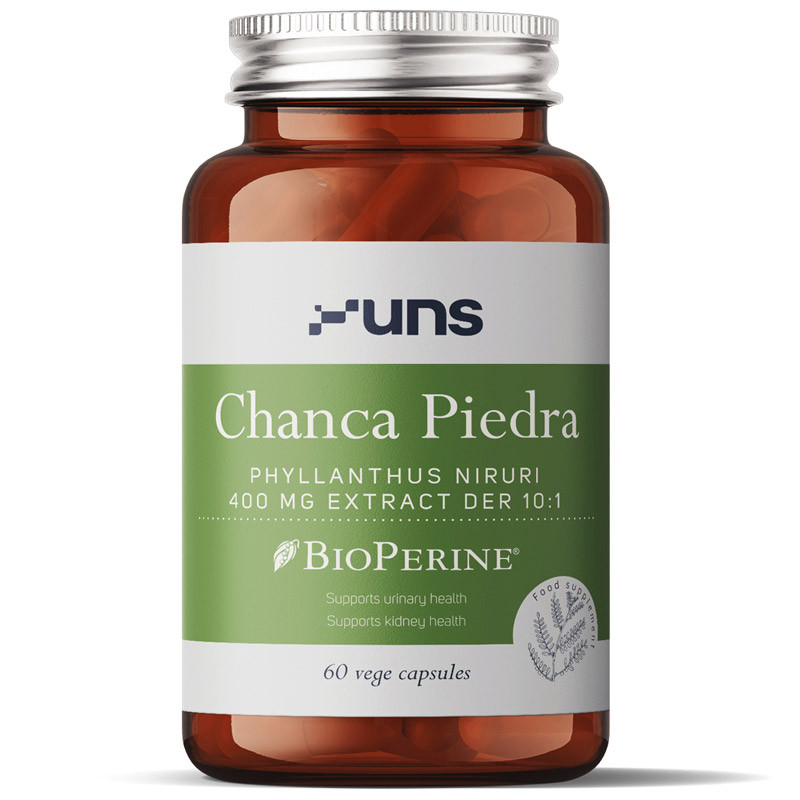 Фото - Вітаміни й мінерали UNS Chanca Piedra Phyllanthus Niruri 400mg Extract Der 10:1 60vegcaps 