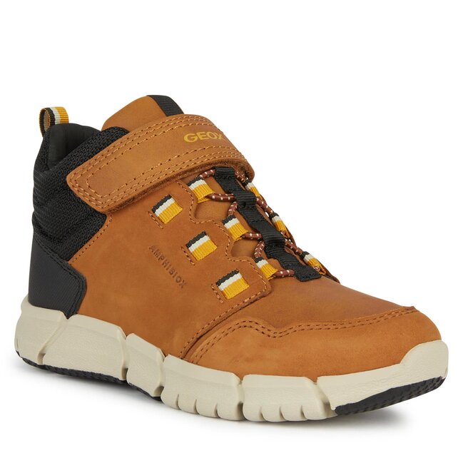 Kozaki Geox J Flexyper Boy B Abx J949XA 032FU C6F2G S Brown/Dk Yellow