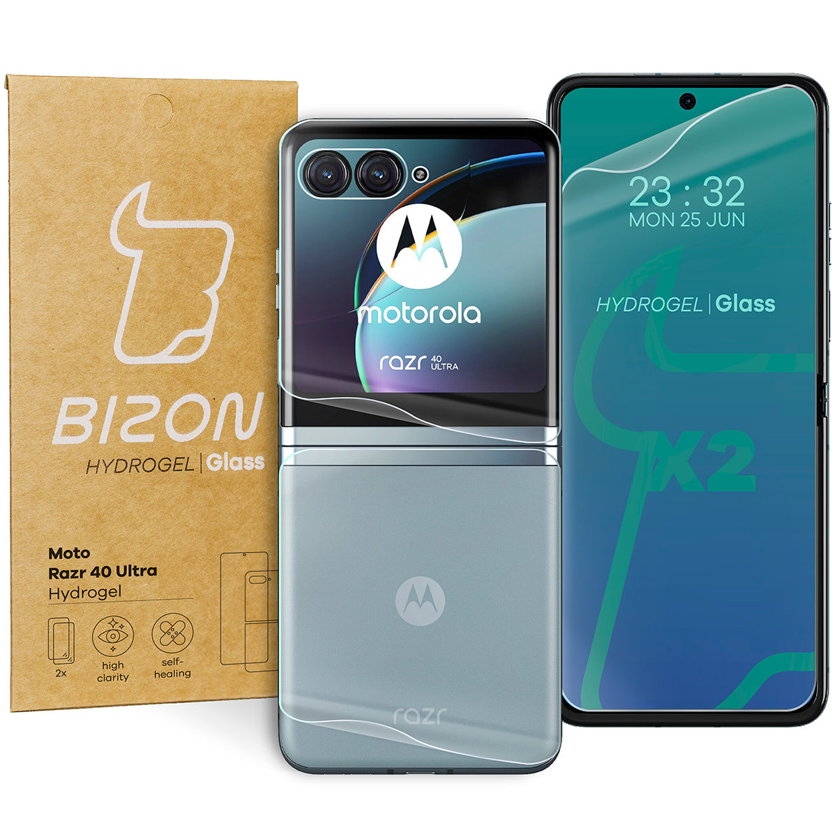 Folia Na Tył I Przód Bizon Motorola Razr 40 Ultra