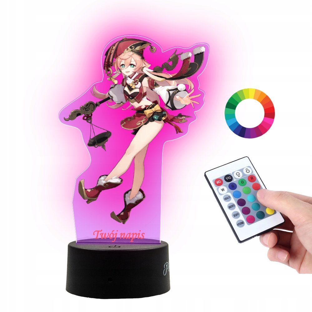 Lampka Na Biurko UV Genshin Impact Yanfei Prezent
