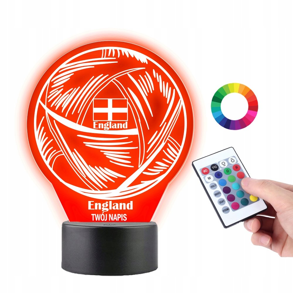 Lampka na Biurko Statuetka Piłka Nożna Anglia