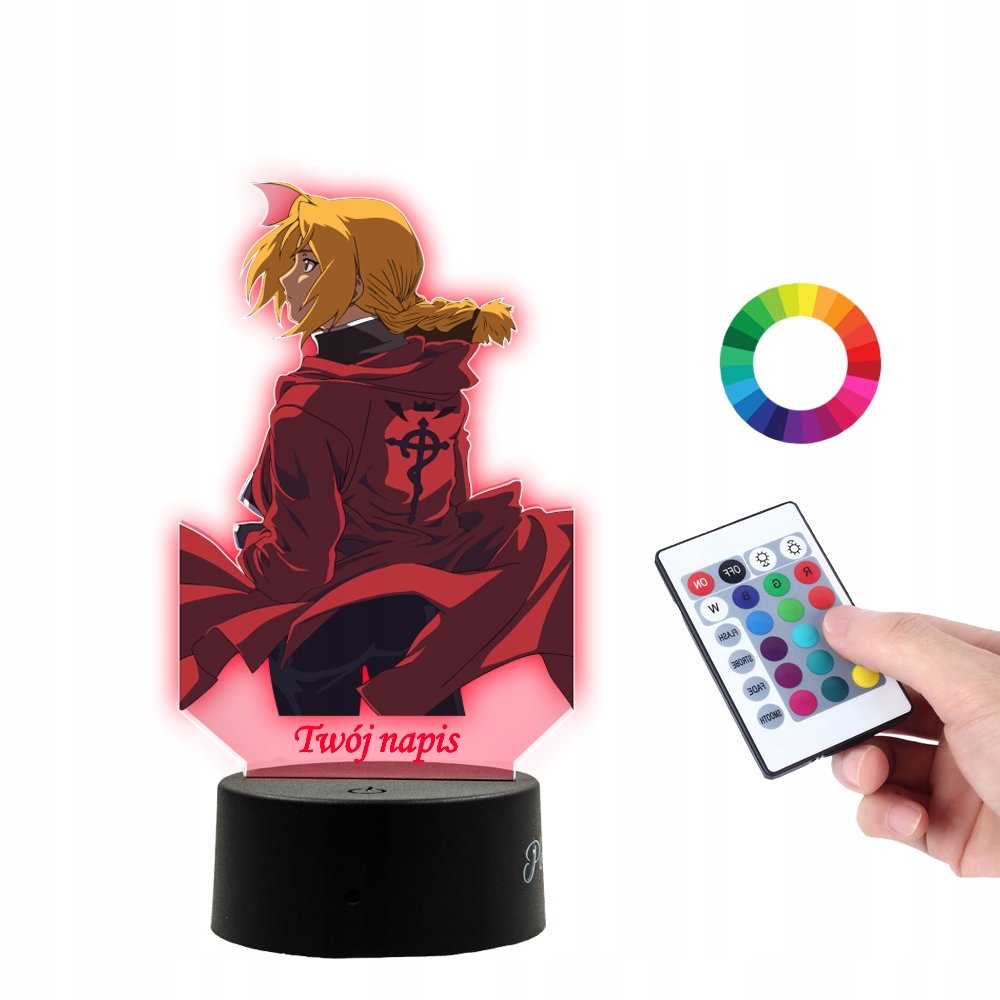 Lampka Na Biurko UV Edward Erlic Anime PLEXIDO