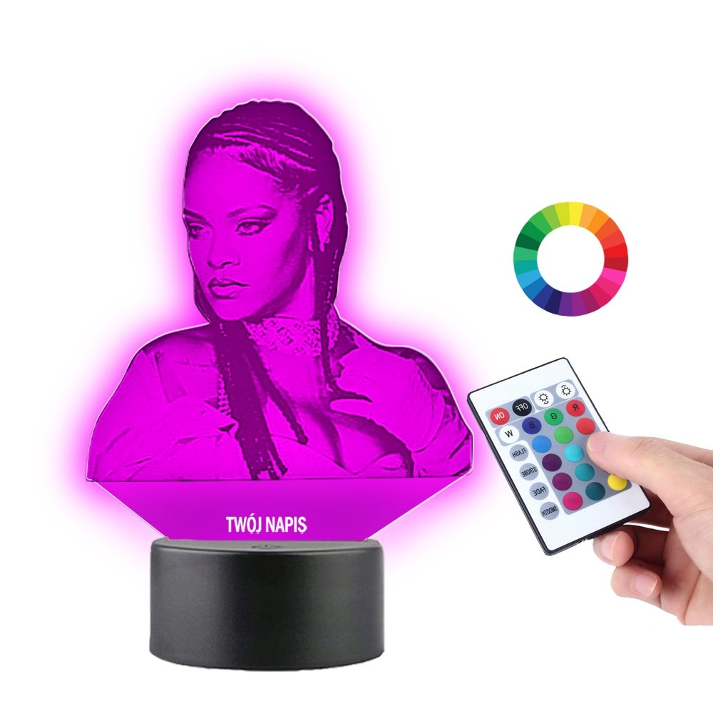 Lampka na Biurko Statuetka Piosenkarka Rihanna