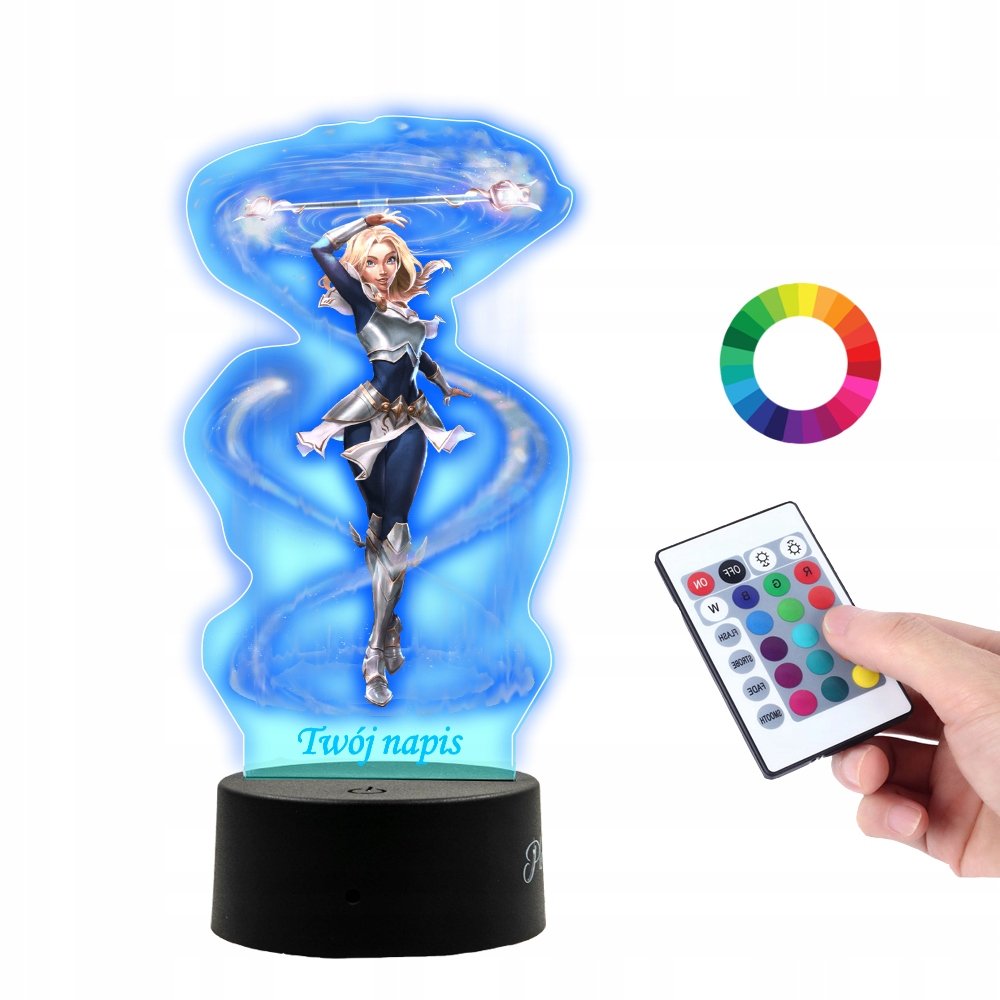 Lampka Na Biurko UV League of Legends Lux Postać