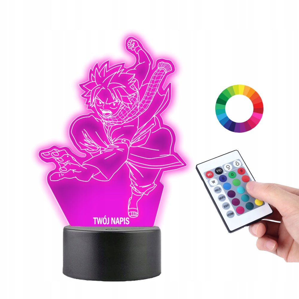 Lampka na Biurko Statuetka Natsu Dragneel Anime