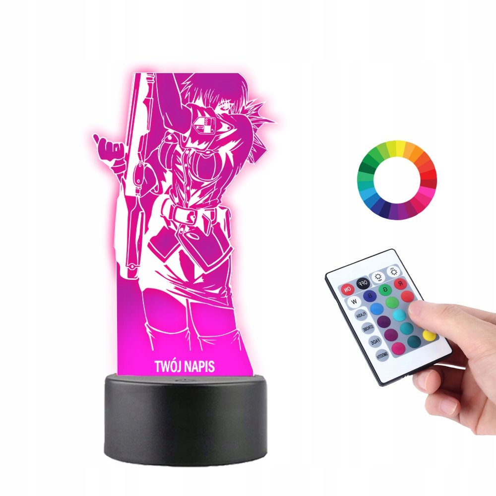 Lampka na Biurko Statuetka Seras Victoria Hellsing