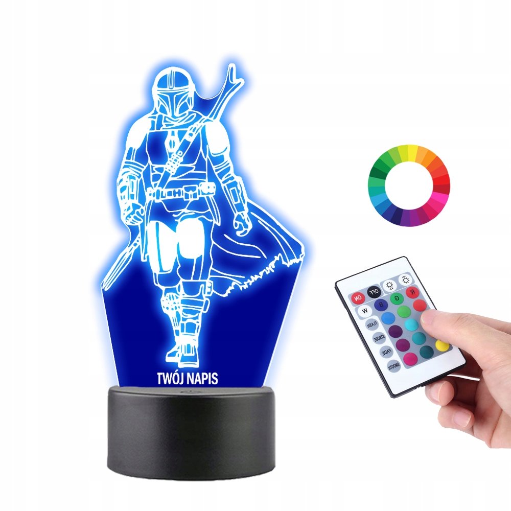 Lampka na Biurko Statuetka Mandalorian Star Wars