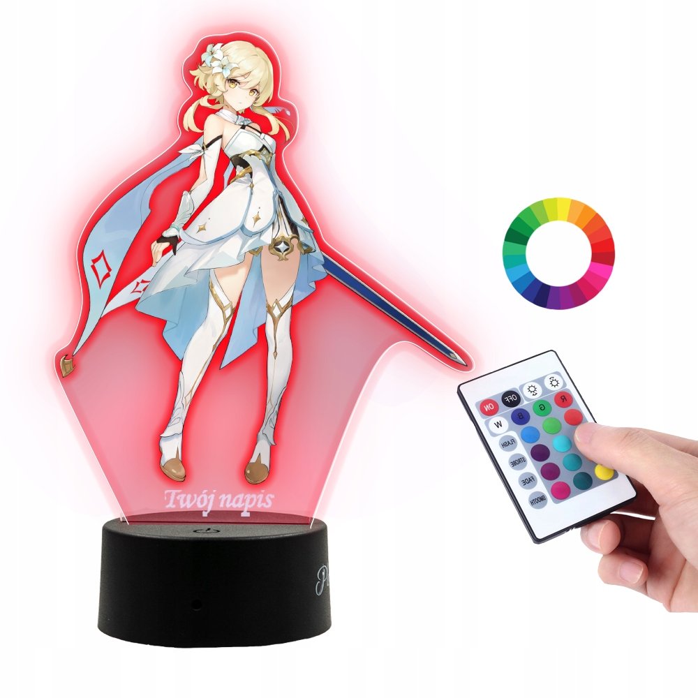 Lampka Na Biurko UV Genshin Impact Lumine Prezent
