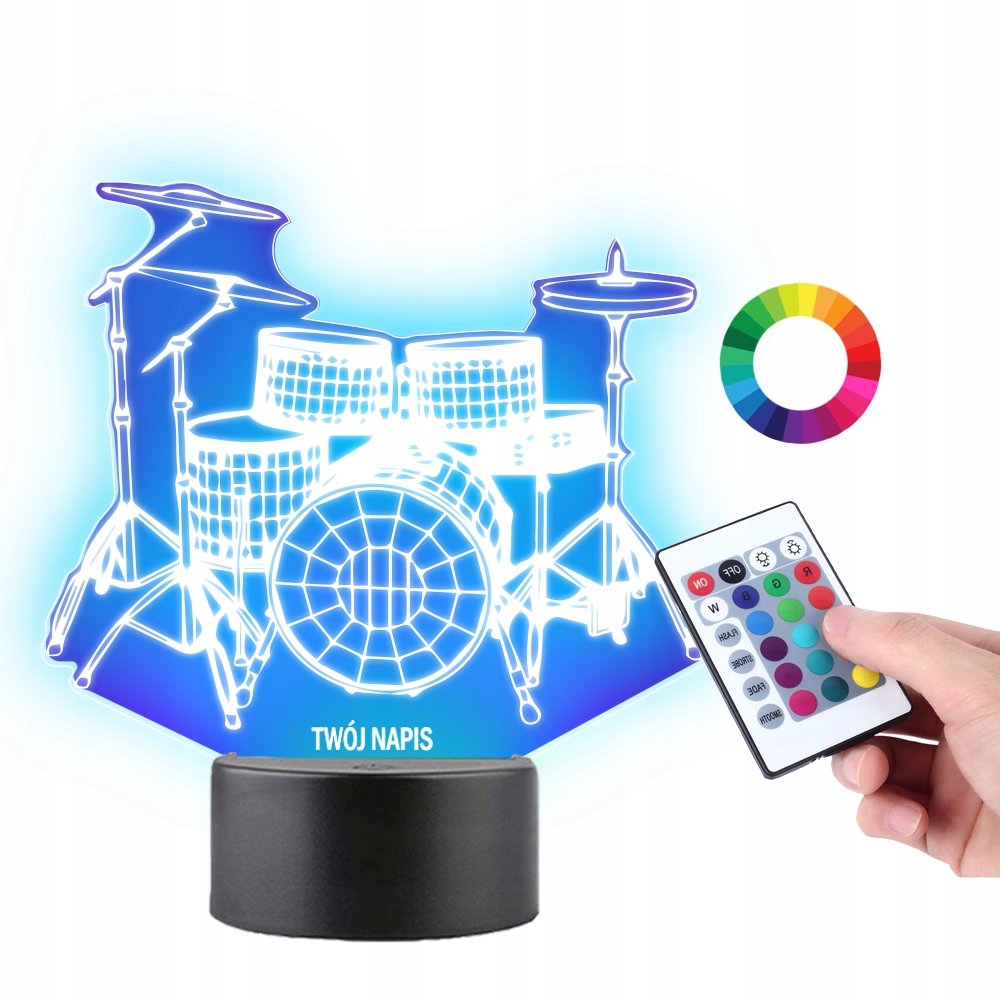 Lampka na Biurko Statuetka Perkusja Muzyka