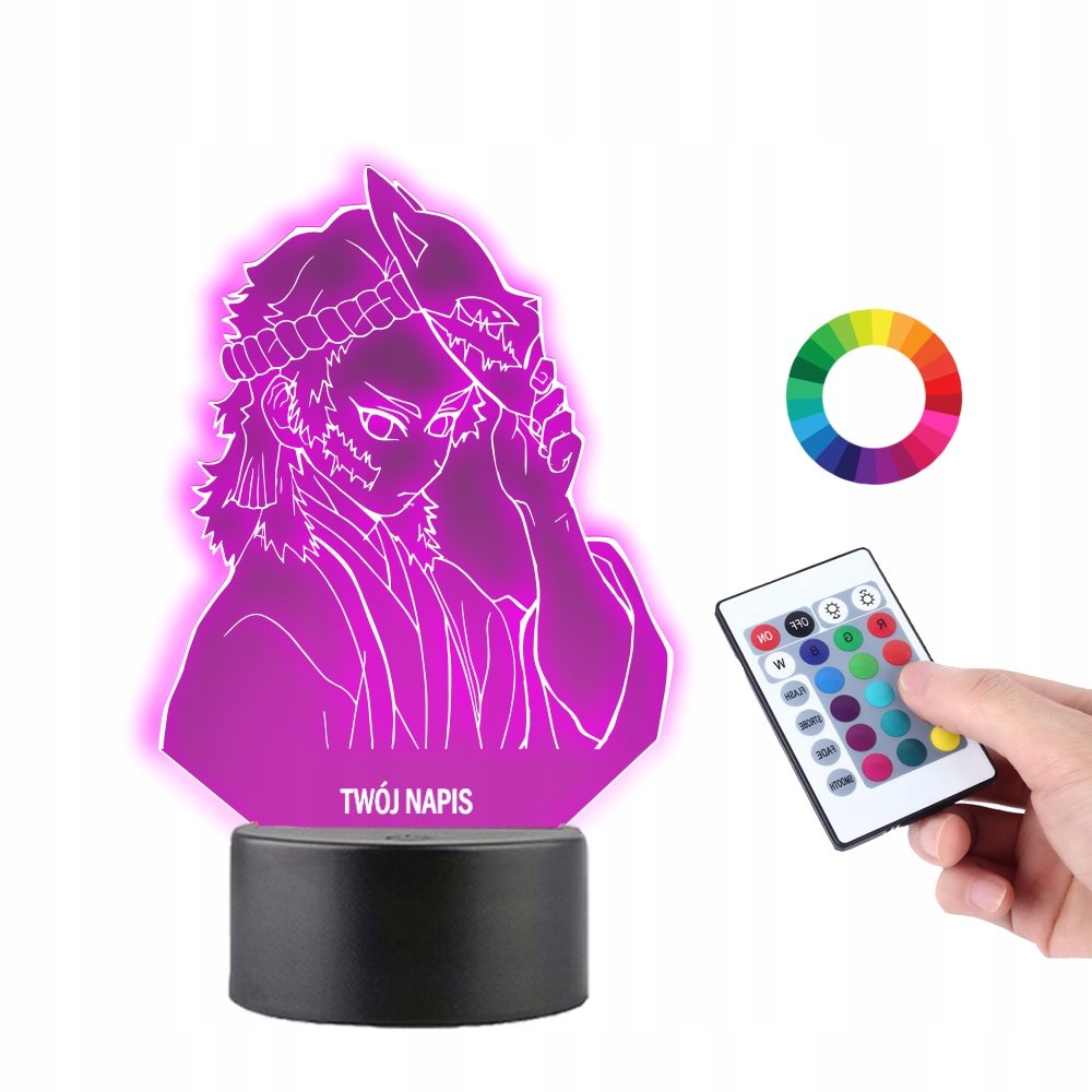 Lampka na Biurko Statuetka Sabito Kimetsu Plexido