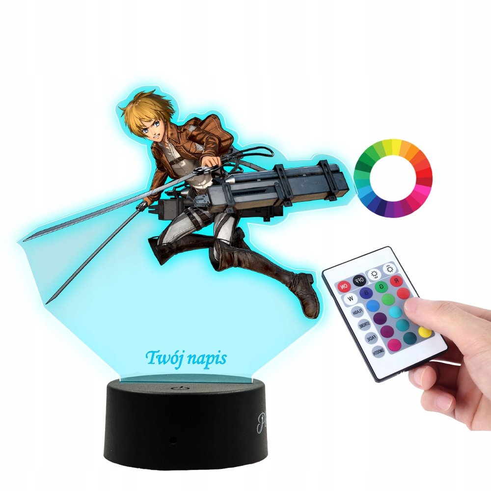 Lampka Na Biurko UV Armin Alrert Anime PLEXIDO