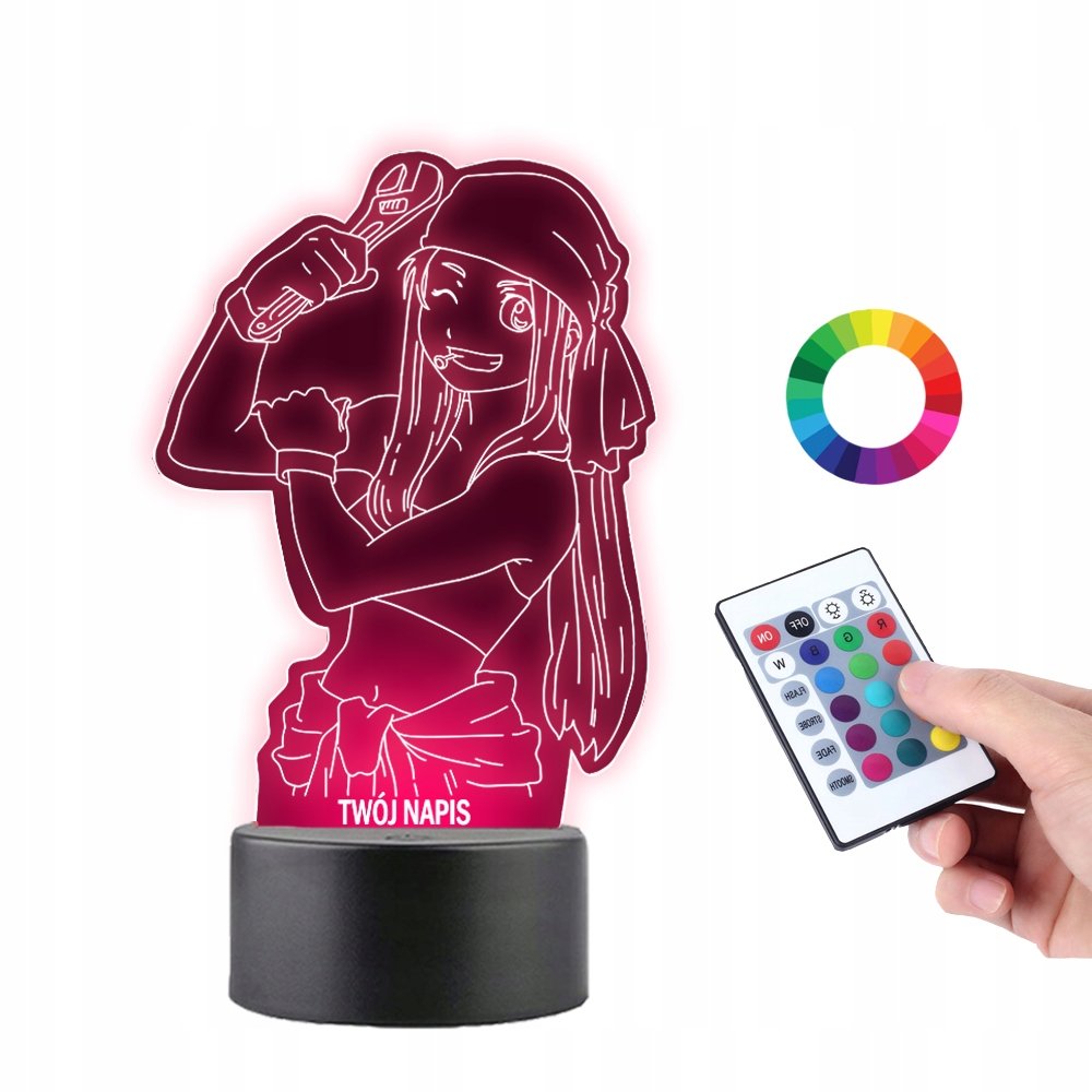 Lampka na Biurko Statuetka Winry Rockbell PLEXIDO