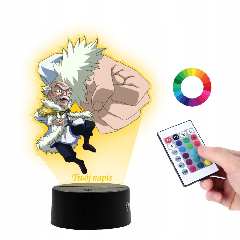 Lampka Na Biurko UV Fairy Tail Makarov Dreyar