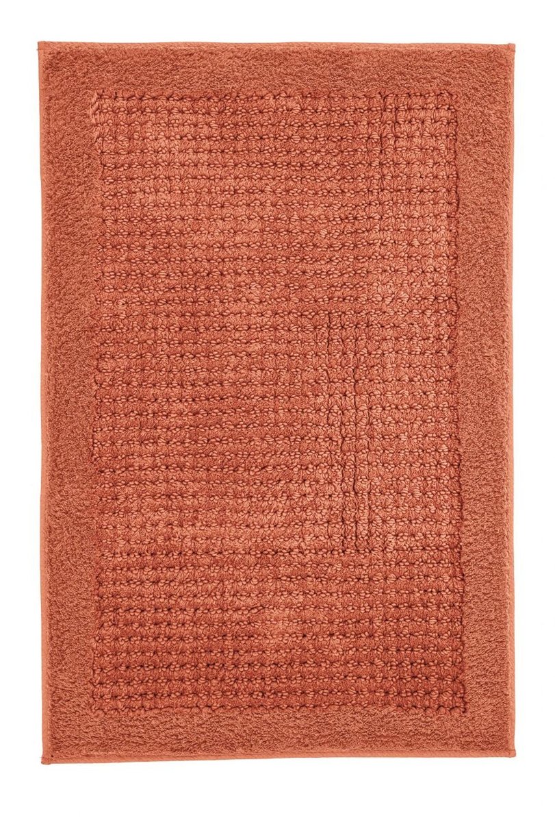 Kleine Wolke Net Ekologiczny Dywan kąpielowy pomarańczowy 70 x 120 cm ECO LIVING