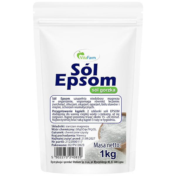 Sól Gorzka Epsom Siarczan Magnezu 100 G