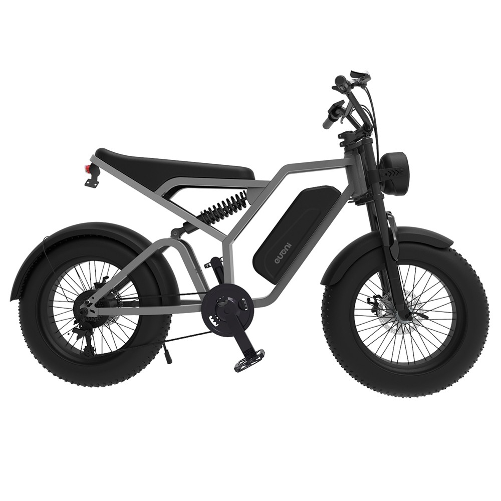 EUENI FXH009 Electric Bike 20 inch Tire 48V 750W Motor 45km/h Max Speed 15Ah Battery 96km Range Shimano 7-speed Gear -