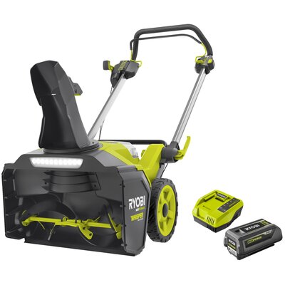 Ryobi Bezszczotkowa odśnieżarka 53 cm, MAX POWER 36V z serii WHISPER™,w zestawie z akumulatorem 5.0 Ah i ładowarką | RY36STX53A-150
