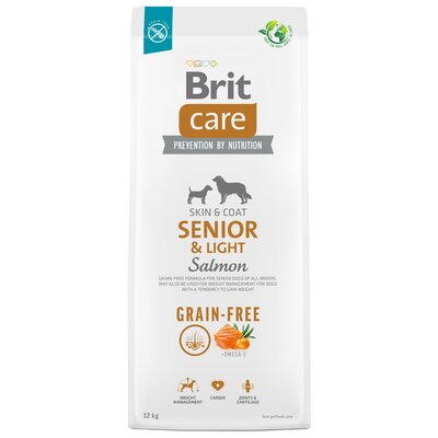 Brit Care Dog Grain-Free Senior&Light Salmon 12 kg