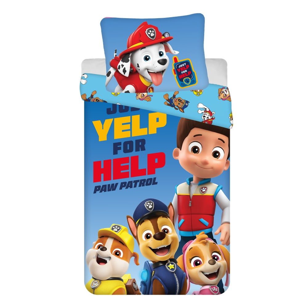 Bawełniana dziecięca pościel jednoosobowa 140x200 cm Paw Patrol – Jerry Fabrics