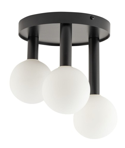 Perla lampa sufitowa 3xG9 czarna/biała 33484