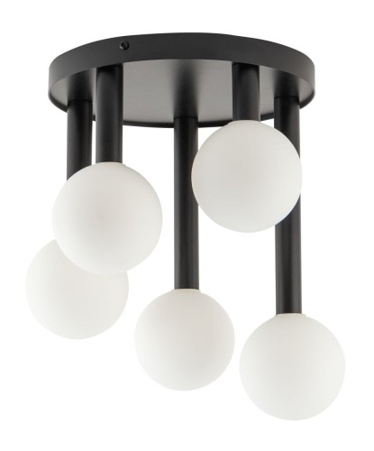 Perla lampa sufitowa 5xG9 czarna/biała 33485