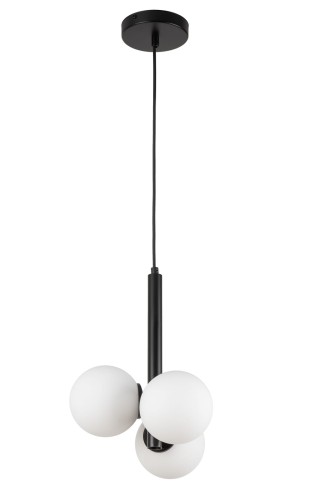 Perla lampa wisząca 3xG9 czarna/biała 33486