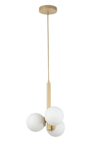 Perla lampa wisząca 3xG9 złota/biała 33605