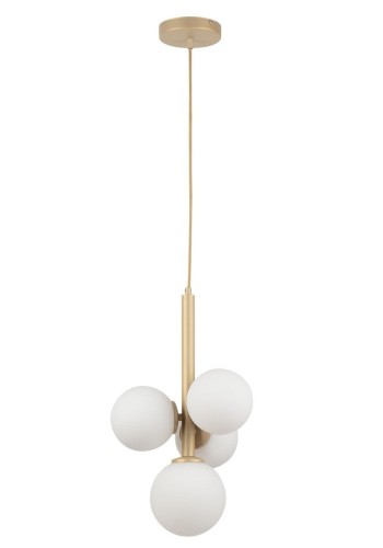 Perla lampa wisząca 4xG9 złota/biała 33606