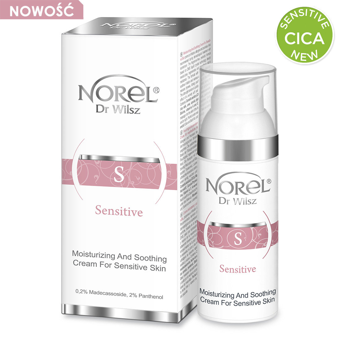 Norel Sensitive, Krem Nawilżająco-łagodzący Dla Cery Wrażliwej, 50ml