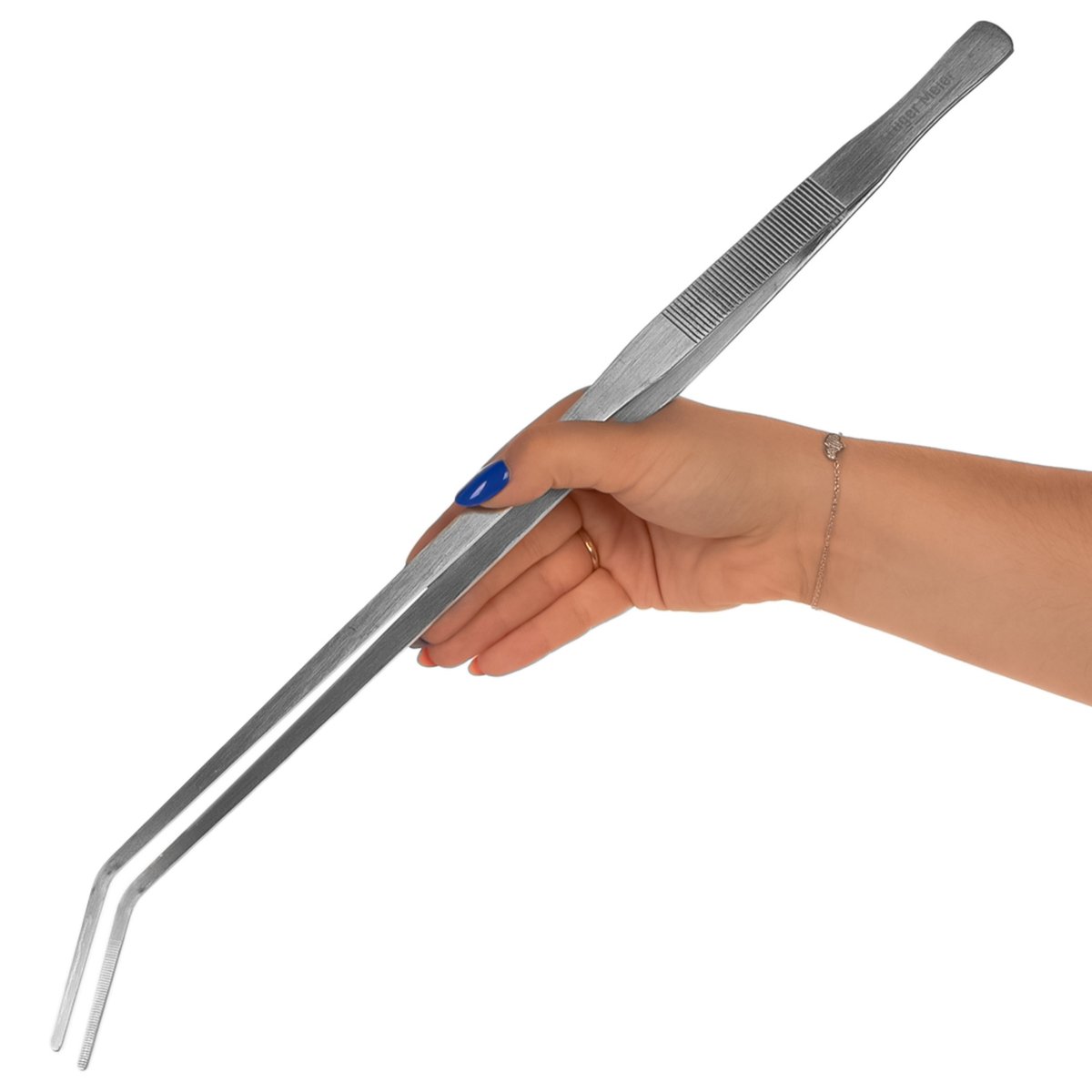 KRUGER MEIER PFLANZENPINZETTE VERBOGEN - PĘSETA ZAGIĘTA 48CM