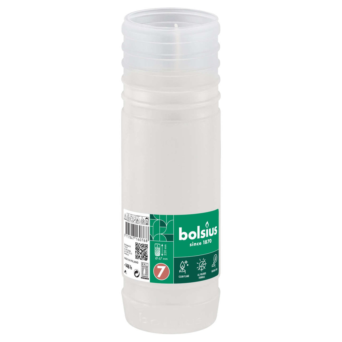 Wkład Do Zniczy Parafinowy Bolsius Nr 7 7D Rp7 148H 1 Sztuka