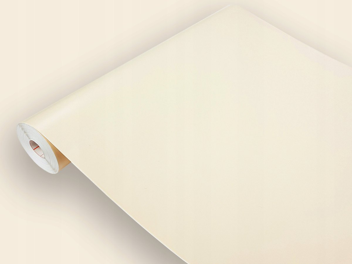 Samoprzylepna Beżowa Matowa Okleina Meblowa Na Komodę Szafkę Regał 45x990