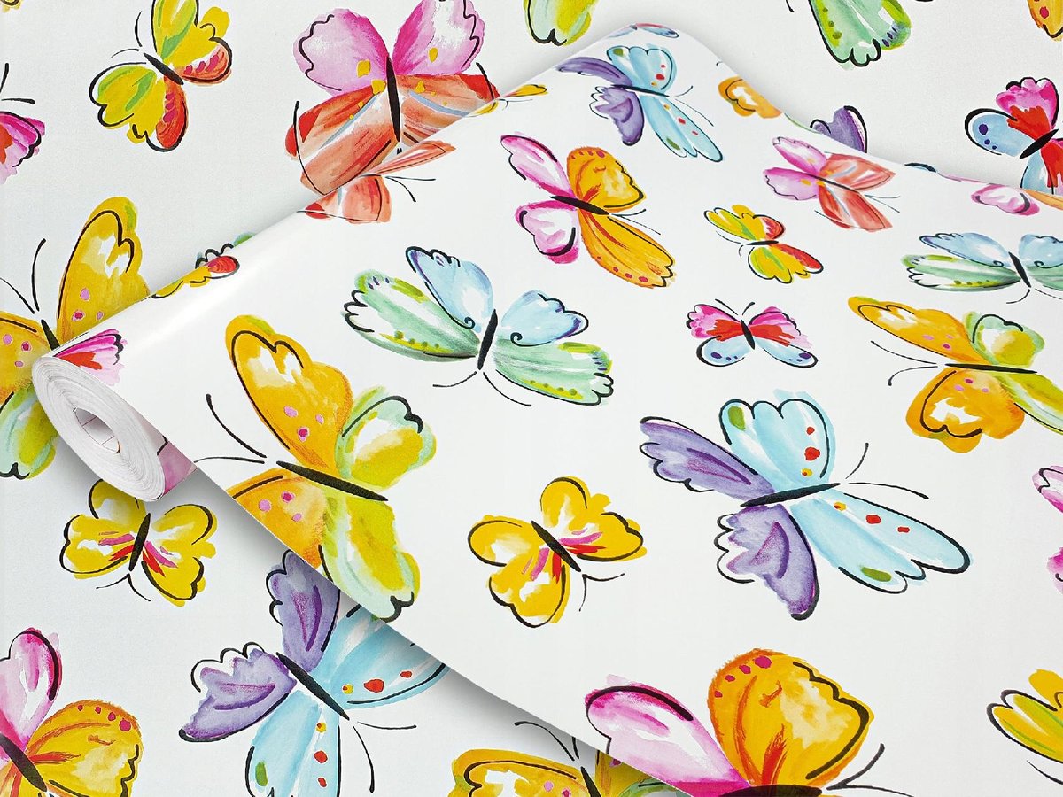 Okleina Meblowa Samoprzylepna Motylki Na Łóżko Regał Biurko 45x100