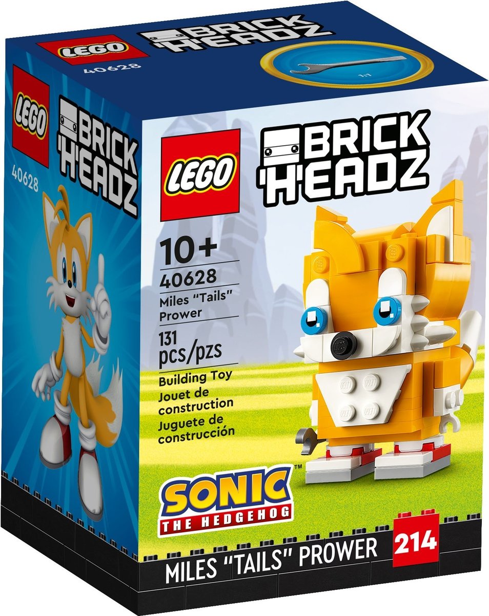 LEGO BrickHeadz Sonic The hedgehog Miles „Tails” Prower 40628