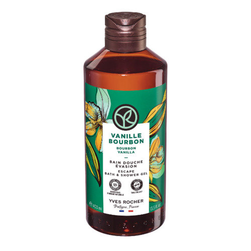 Żel pod prysznic i do kąpieli Wanilia Bourbon Yves Rocher, 400 ml