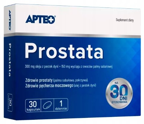 Synoptis PHARMA Prostata APTEO PLUS, 30 kapsułek Wysyłka kurierem tylko 10,99 zł