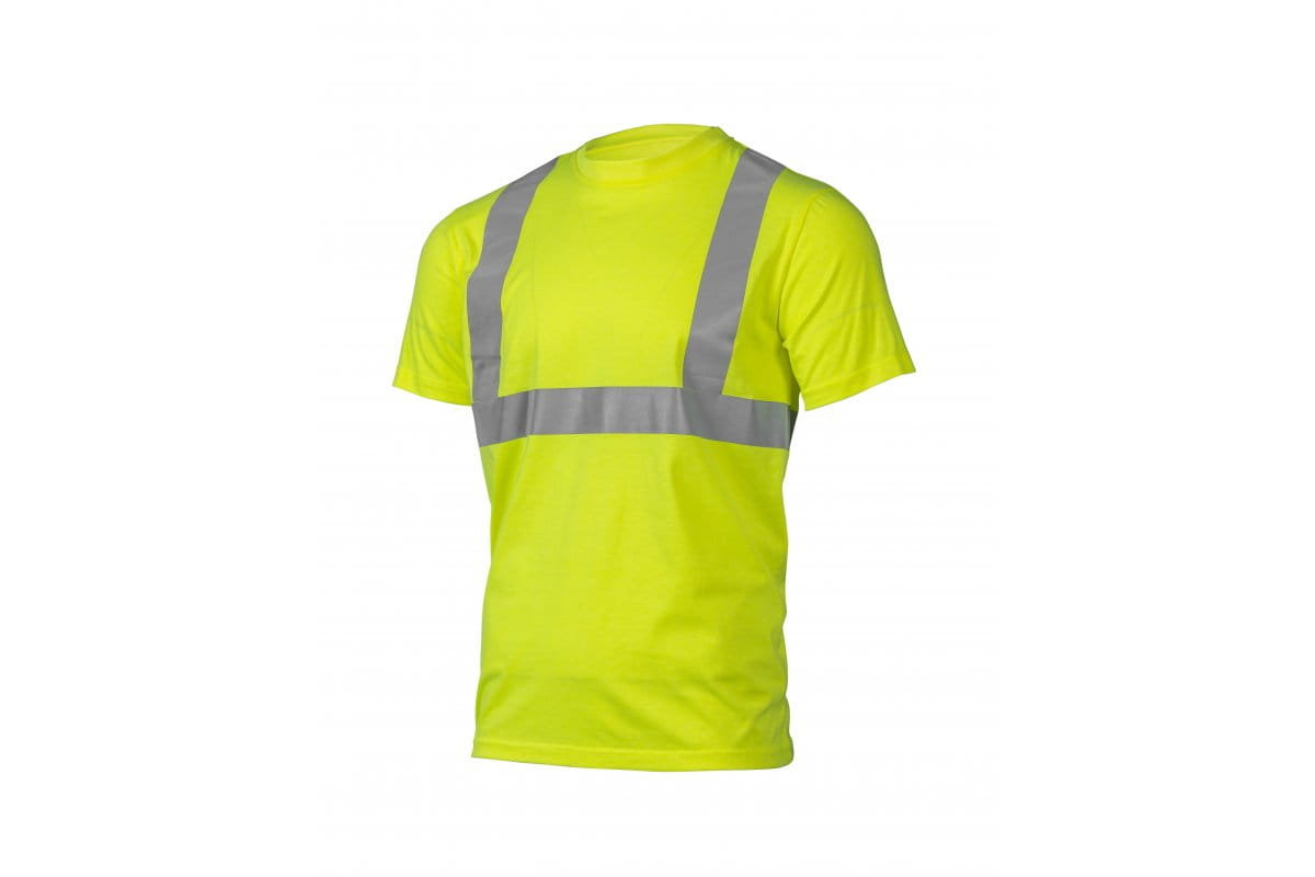 JURAL T-shirt ostrzegawczy żółty  rozmiar  M - wykonany z polibawełny - ODDYCHAJĄCY, PASY ODBLASKOWE NIE OPINAJĄ Högert Technik HT5K950-M 5902801359..