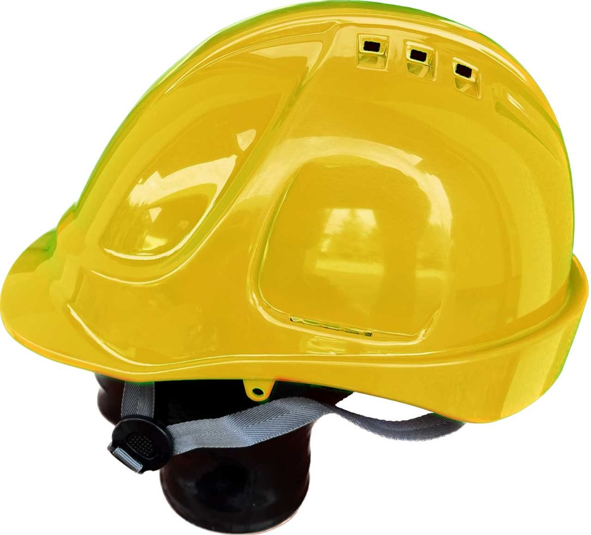 Kask hełm roboczy THOR PRZEMYSŁOWY 4-pkt żółty YELLOW wysokościowy wentylowany Silbet THOR Y 5901832511502