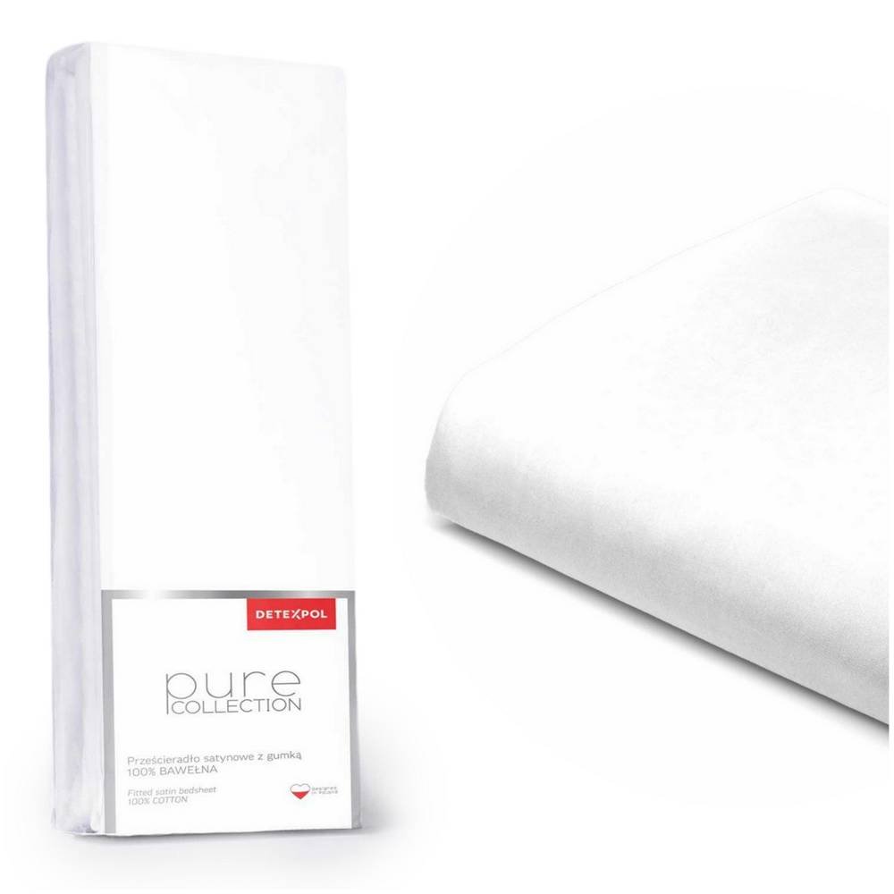 Prześcieradło 180x200 Satynowe z gumką Pure 01