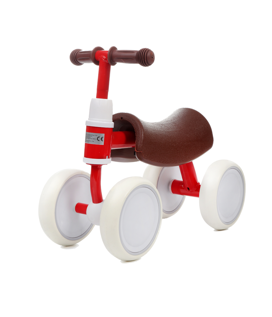 Czerwony rowerek biegowy jeździk na roczek skandi-08