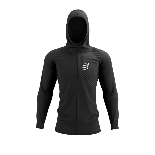 COMPRESSPORT bluza biegowa 3D THERMO SEAMLESS HOODIE ZIP black